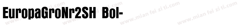 EuropaGroNr2SH Bol字体转换